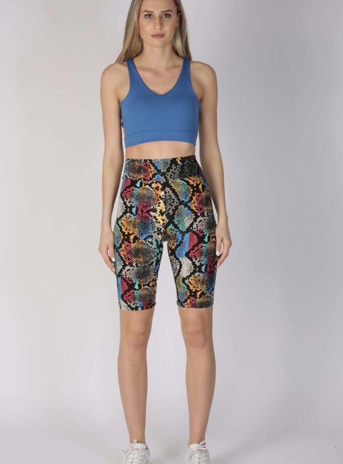 Butterweiche Bikershorts in Übergröße mit Schlangenhaut Design