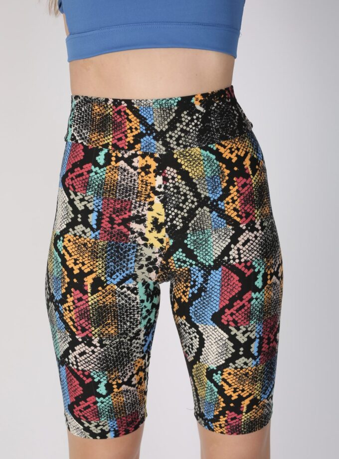 Butterweiche Bikershorts in Übergröße mit Schlangenhaut Design