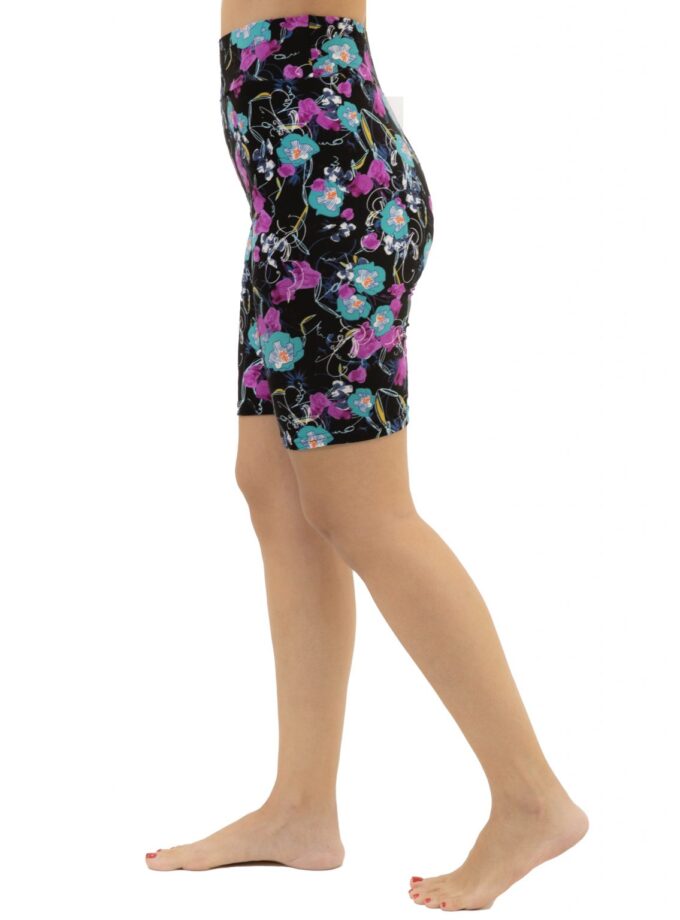 Butterweiche Bikershorts in Übergröße mit Blumen Design