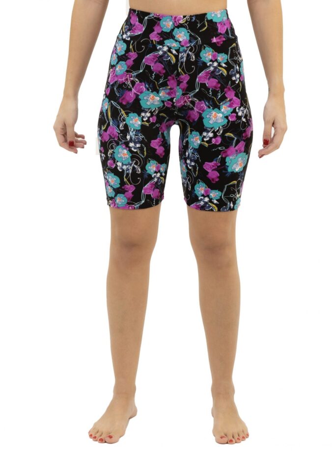 Butterweiche Bikershorts in Übergröße mit Blumen Design