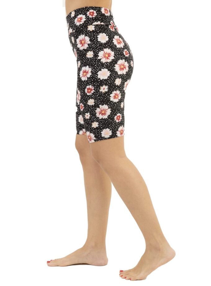 Butterweiche Bikershorts in Übergröße mit Blumenpunkte Blumen Design