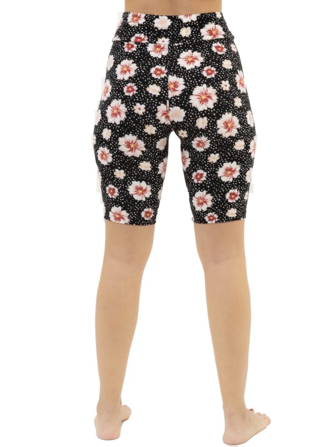 Butterweiche Bikershorts in Übergröße mit Blumenpunkte Blumen Design