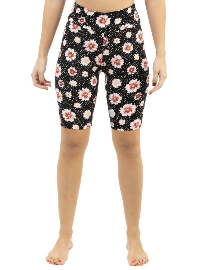 Butterweiche Bikershorts in Übergröße mit Blumenpunkte Blumen Design