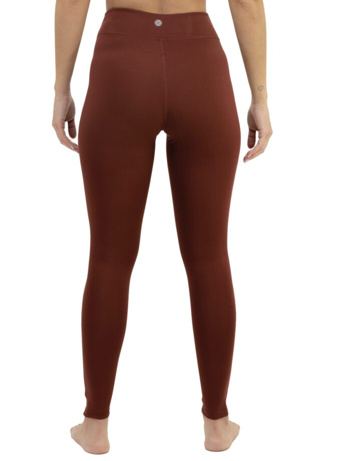 Aktive, zerrissene Yoga-Leggings mit hoher Taille in Schwarz und rustikalem Ton