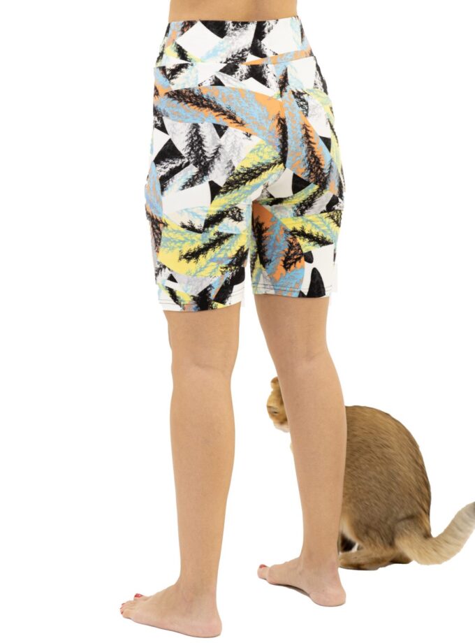 Butterweiche Bikershorts in Übergröße mit Abstrakter Pinselstrich Design