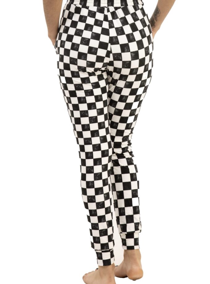 Butterweiche Karierte Jogginghose mit doppelten Taschen und Kordelzug