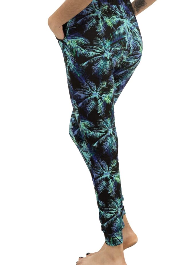 Butterweiche Dschungelpalme Jogginghose mit doppelten Taschen und Kordelzug